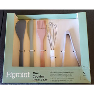 Figmint Kitchen Utensil Set, 5 Piece, Mini Cooking Utensil Set